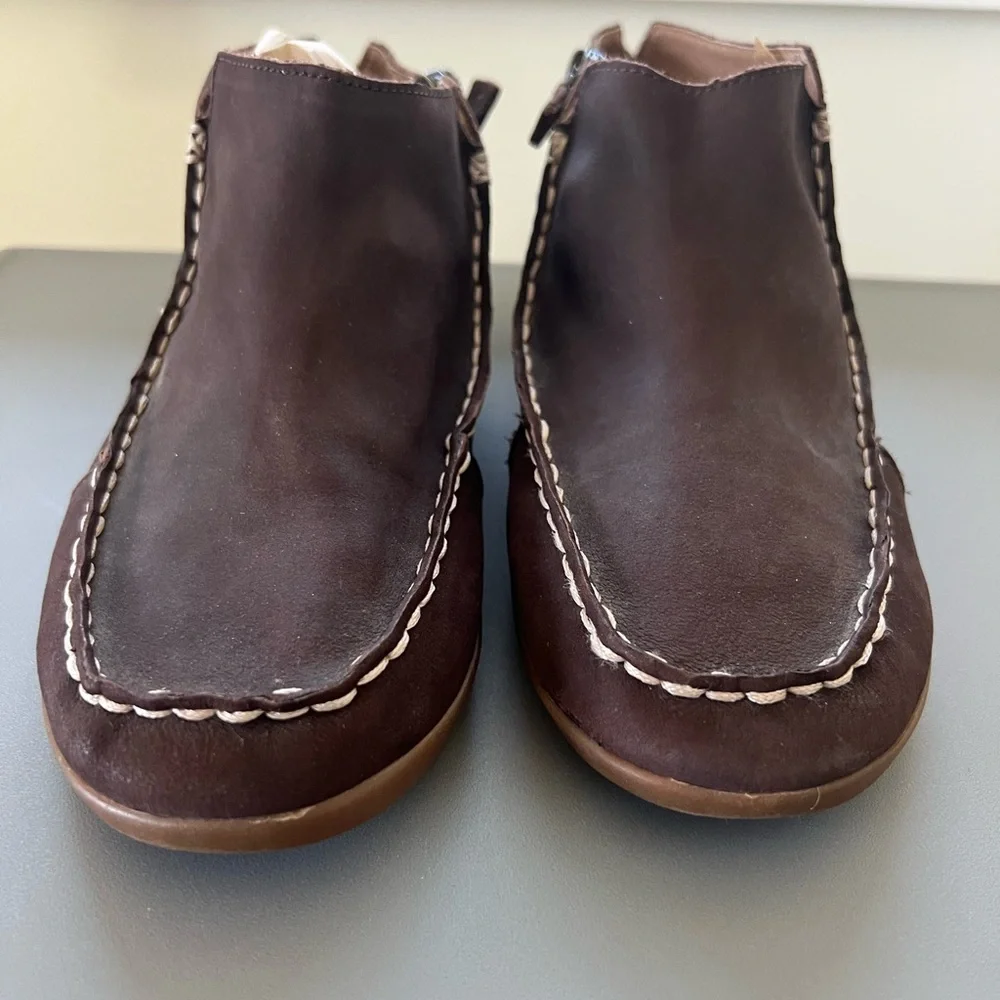Women’s OluKai Brown Leather Ankle Booties